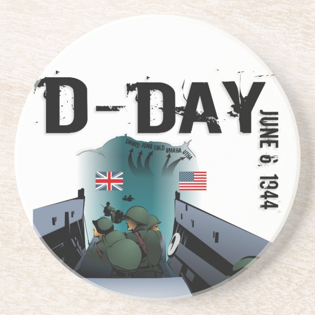 D-DAY June 6, 1944 Coaster (Front)
