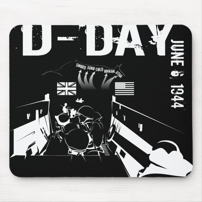 D-DAY June 6, 1944 Mouse Pad (Front)