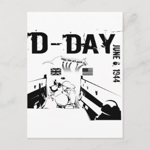 D-DAY June 6, 1944 Postcard