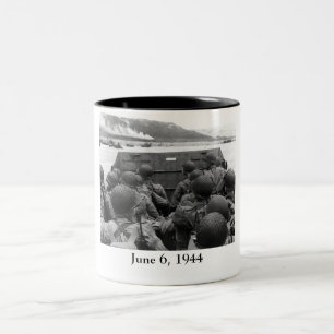 D-Day Soldiers In A Higgins Boat Two-Tone Coffee Mug
