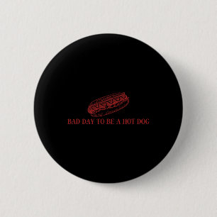 D Day To Be A Hot Dog Lover 4th Of July Independen 6 Cm Round Badge