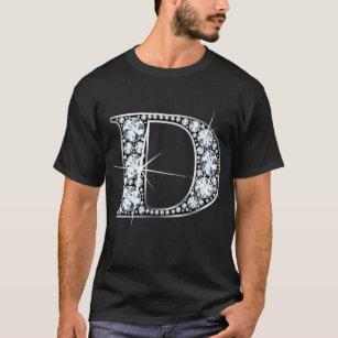 "D" Diamond Bling T-Shirt