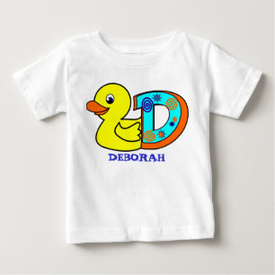 D DUCK, name initials Baby T-Shirt