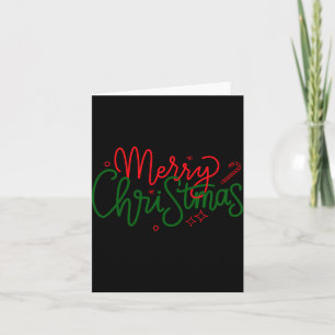 D Family Christmas Family Name  Card
