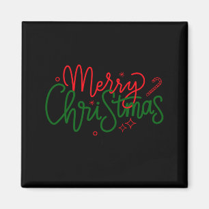 D Family Christmas Family Name  Magnet