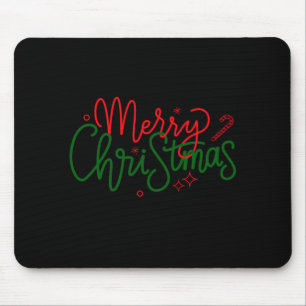 D Family Christmas Family Name Mouse Pad