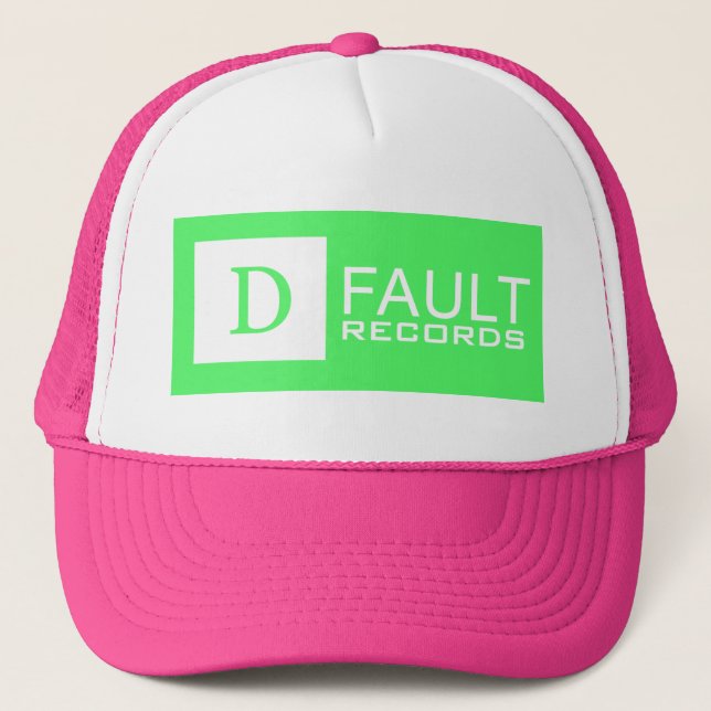 D-Fault Records Neon Trucker Hat (Front)
