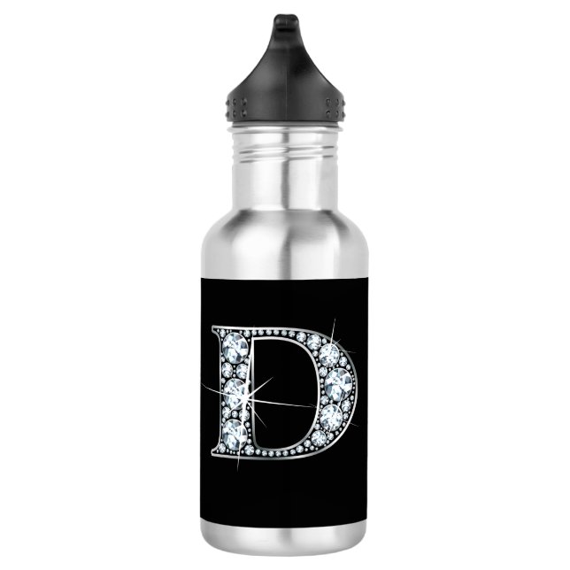 D Faux-"Diamond" Monogram 532 Ml Water Bottle (Right)