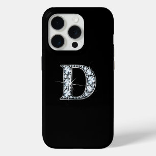 D Faux Diamond Monogram iPhone 15 Pro Case