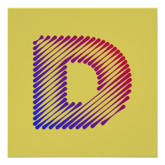 D FOR DONALD POSTER