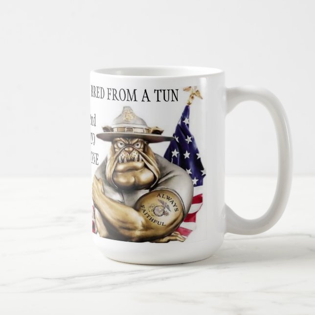 D.I. BULLDOG / BRED FROM A TUN SECOND TO NONE COFFEE MUG (Right)