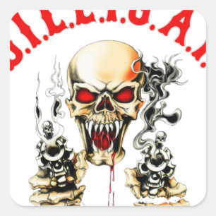 D.I.L.L.I.G.A.F. SQUARE STICKER