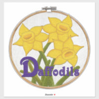 D is for Daffodils Felt Look Flowers