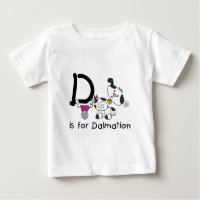 D is for Dalmation T-shirts and Gifts