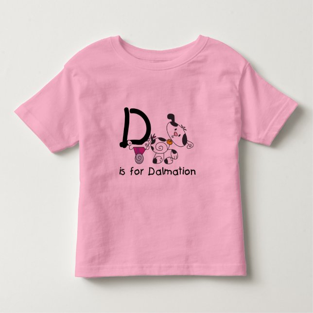 D is for Dalmation T-shirts and Gifts (Front)