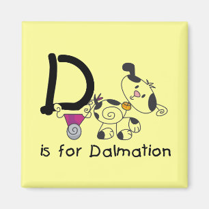 D is for Dalmation T-shirts and Gifts Magnet