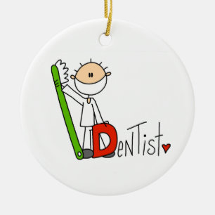 D is for Dentist Ceramic Tree Decoration