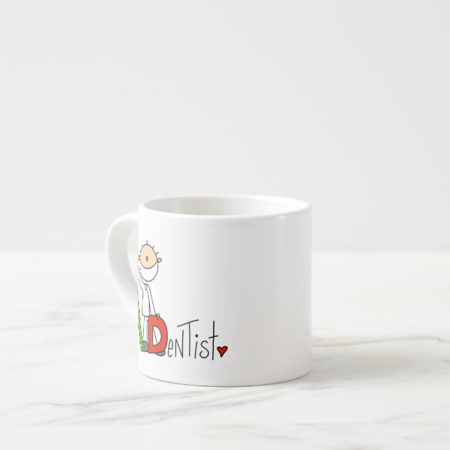 D is for Dentist Espresso Cup (Front Left)