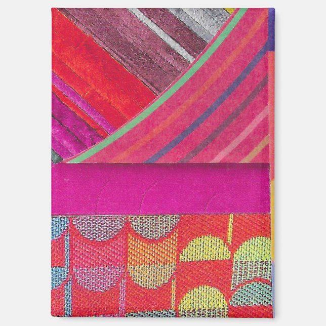D is for diagonal collage magnet (Front)