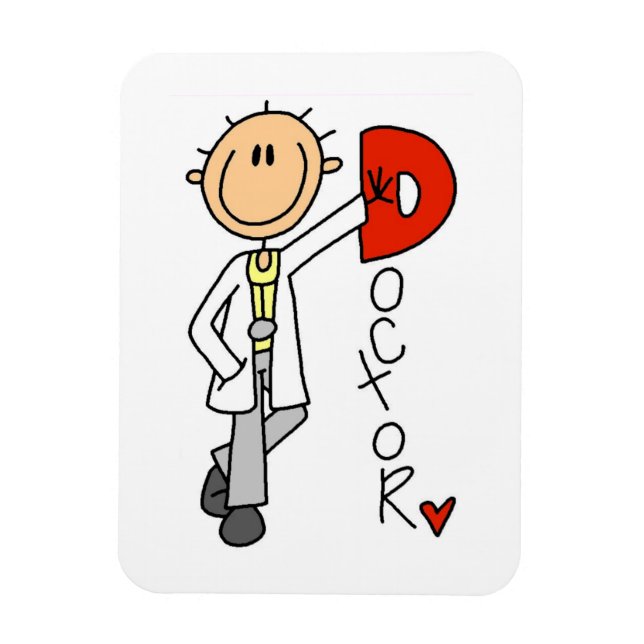 D is for Doctor Magnet (Vertical)