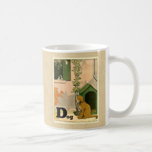 D is for Dog - Golden Retriever and Terrier Coffee Mug
