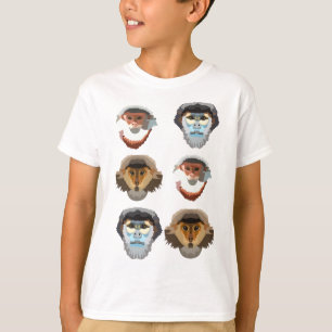 D is for Douc Langur Monkey T-Shirt