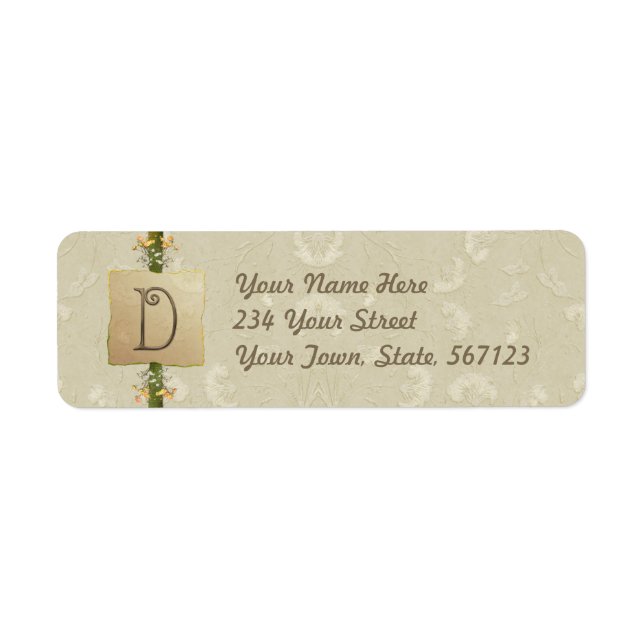 D - Ivory Elegance Monogram (Front)