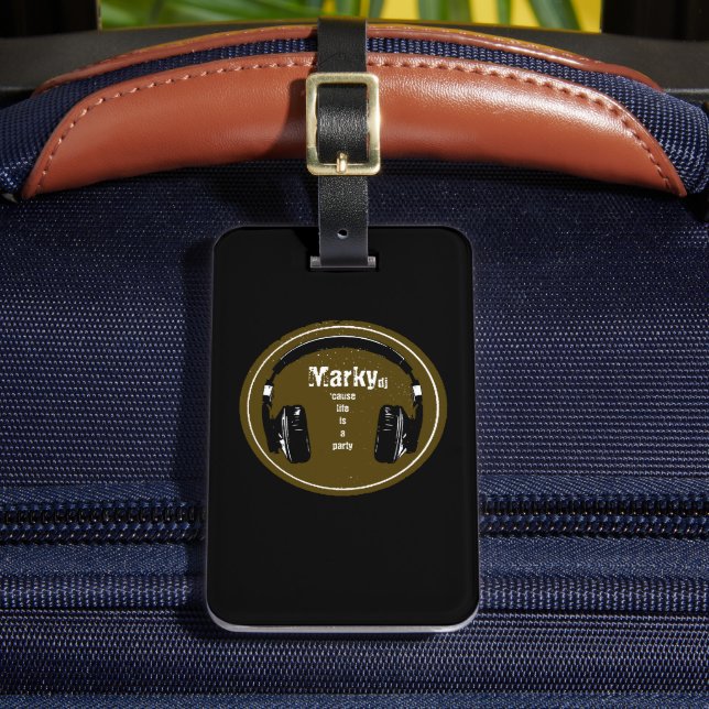 d.j. dj D.J. Luggage Tag (Front Insitu 2)