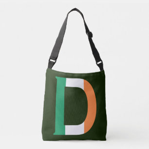 D Monogram overlaid on Irish Flag cbbcnt Crossbody Bag