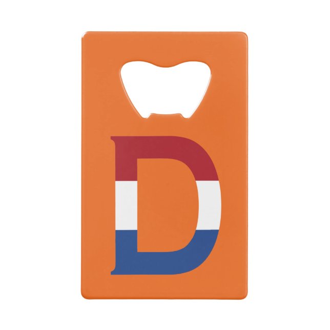 D Monogram overlaid on NLD Flag on or bocnt (Front)