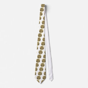 D.O. BADGE vitruvian Man DOCTOR OSTEOPATHY Tie