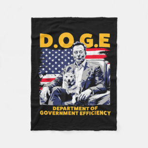 D.o.g.e Department Of Government Efficiency _1 Fleece Blanket