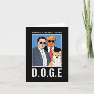 D.o.g.e Department Of Government Efficiency Funny Card