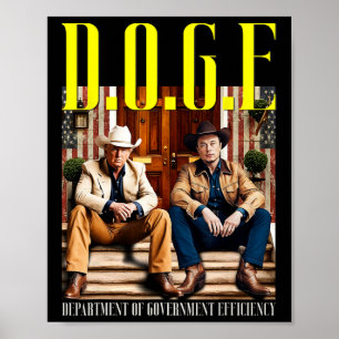 D.o.g.e. Department Of Government Efficiency Tee D Poster