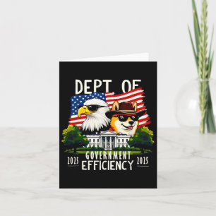 D.o.g.e Department Of Government Efficiency Trump Card