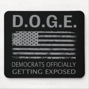 D.o.g.e Doge Democrats Officially Getting Exposed Mouse Pad
