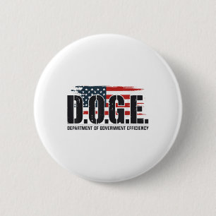 D.o.g.e Doge Department Of Government Efficiency  6 Cm Round Badge