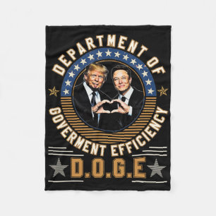 D.o.g.e Doge Department Of Government Efficiency U Fleece Blanket