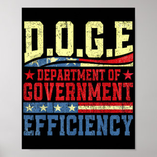 D.o.g.e Doge Department Of Government Efficiency U Poster