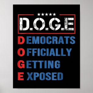 D.o.g.e Doge Department Of Government Efficiency U Poster