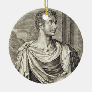 D. Octavius Augustus (63 BC - 14 AD) Emperor of Ro Ceramic Tree Decoration