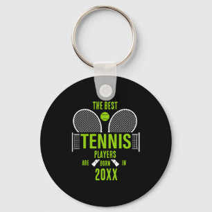 D Tennis Birth Year Name Birthday  Key Ring
