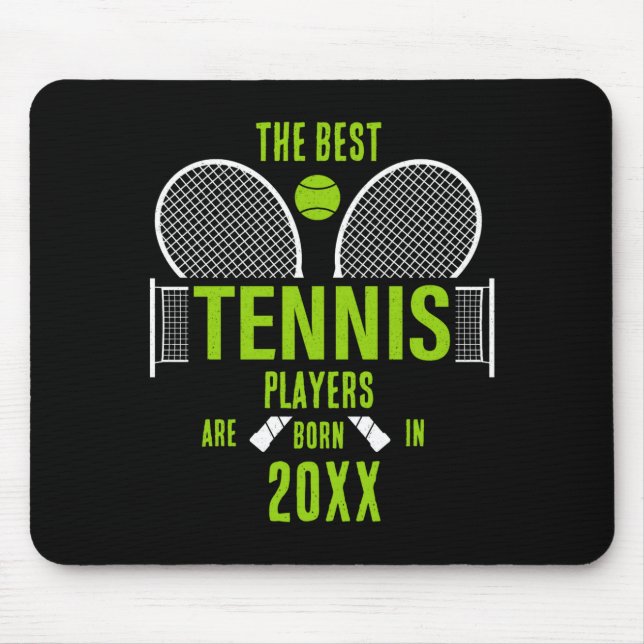 D Tennis Birth Year Name Birthday  Mouse Pad (Front)