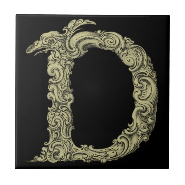 D - The Falck Alphabet (Golden) Tile (Front)