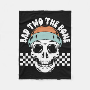 D To The Bone Skeleton Halloween Two Birthday Todd Fleece Blanket