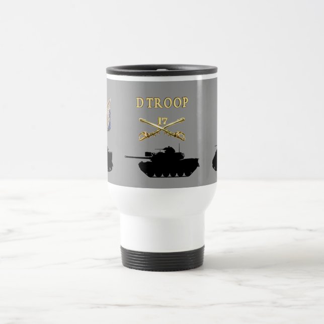 D Troop 17th Cavalry AFVs Mug (Center)