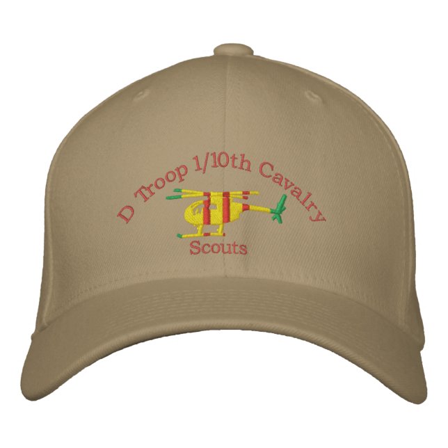 D Troop 1/10th Cavalry OH-6 Scout Hat (Front)