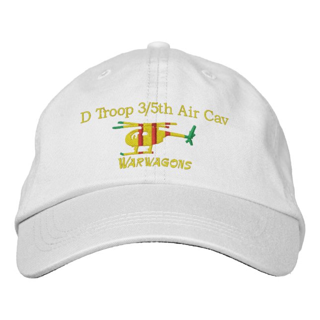 D Trp 3/5th Air Cav OH-6 Embroidered Hat (Front)