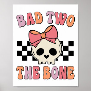 D Two The Bone Birthday 2 Years Old Birthday Kid G Poster