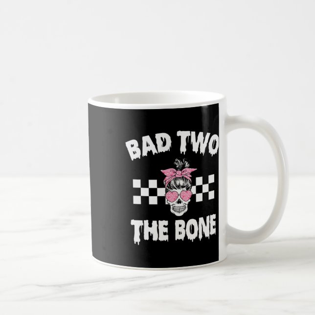 D Two The Bone Birthday 2nd Halloween 2 Years Old  Coffee Mug (Right)